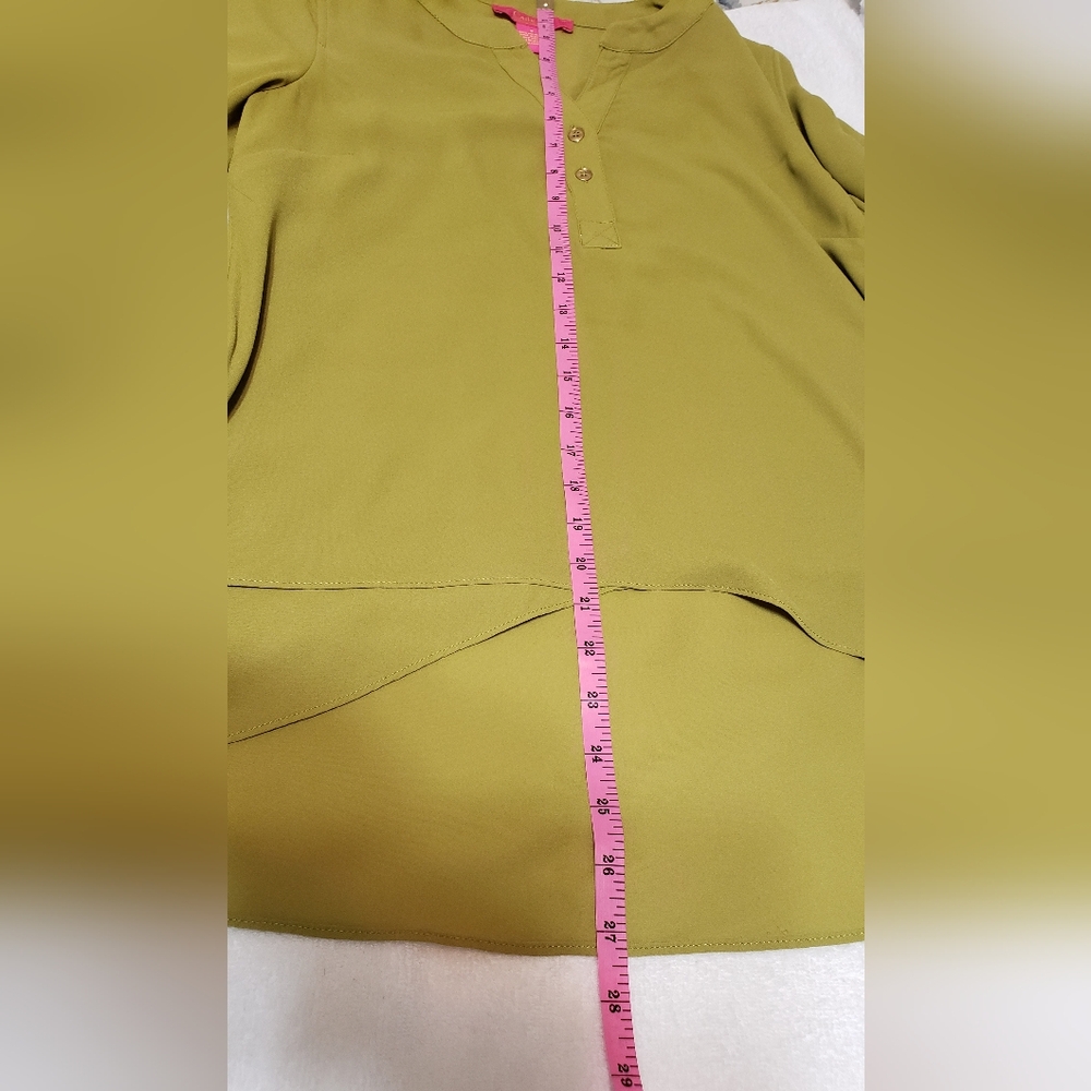 Catherine Malandrino Green Blouse 3/4 Sleeve Size S - Picture 11 of 11